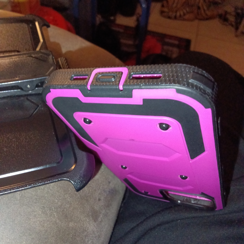 Purple and Black Rugged Phone Case